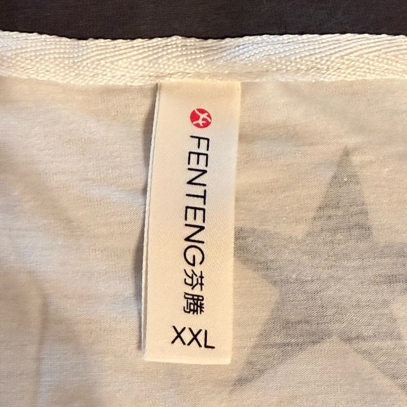 NWOT Women’s XXL Nightgown Sleepwear White W Gray Stars Viscose Polyester - Picture 7 of 11